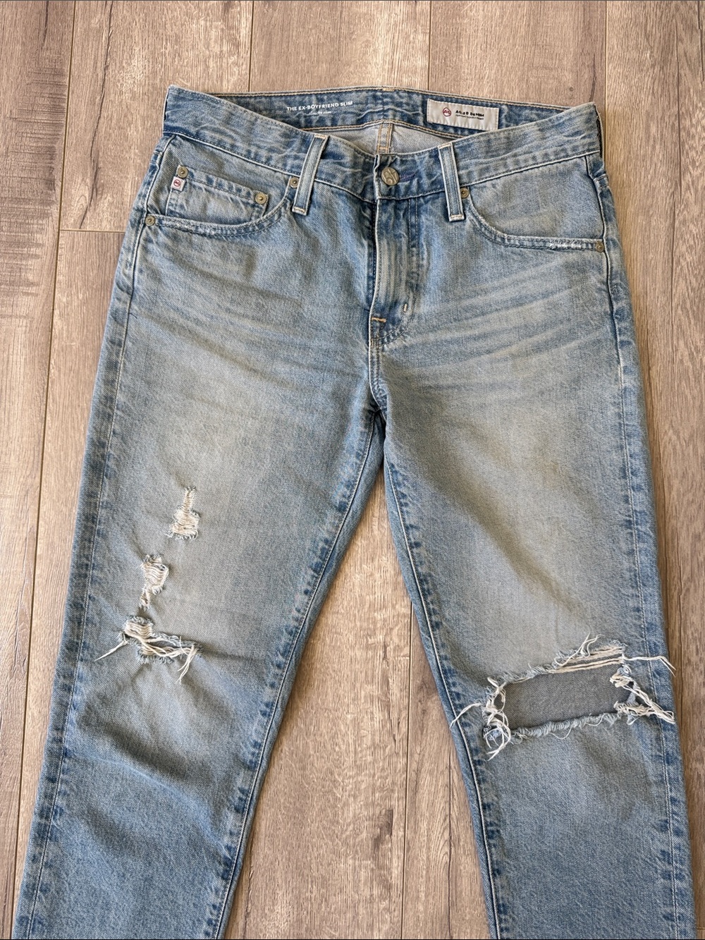AG Adriano Goldschmied The Ex-Boyfriend Slouchy Slim Jeans Size 26 - Picture 3 of 7